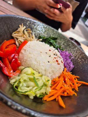 Bibimbap at Minari Korean Kitchen in Stellenbosch