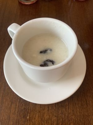 Postre arroz con leche vegetal  at La Cuchara in Quito