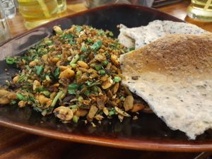 Burnt rice at Nhất Tâm in Ho Chi Minh City