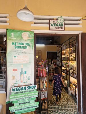 Entrance at Rose's Family Vegan Shop - Vegan Grocery, Vegan Icecream and Healthy Kombucha in Hoi An