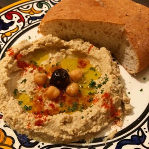 hummus  at Casablanca Moroccan Restaurant in Nagoya
