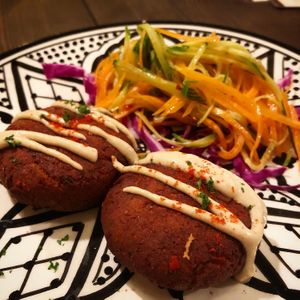 falafel at Casablanca Moroccan Restaurant in Nagoya