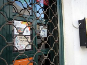Door at Taco y Tequilla in Faro