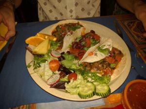 veggie mix, it was ok at Taco y Tequilla in Faro