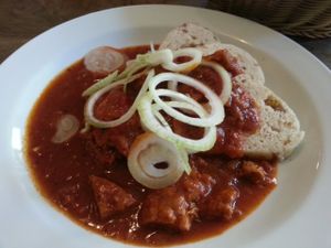 Goulash at Plevel in Prague