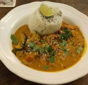 the Thai curry at Plevel in Prague