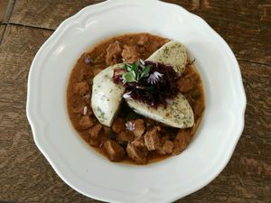 znojmo goulash at Plevel in Prague