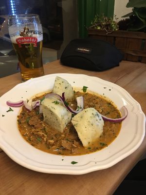 segedin goulash at Plevel in Prague