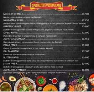 Vegetarian menu I at Pizzeria All'Orsetto in Merano