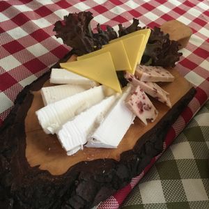 Vegan cheese plate at Jelica in Prague