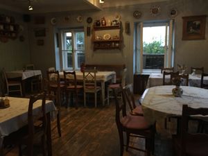 Inside restaurant  at Jelica in Prague