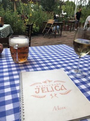 Home made Serbian wine! Yum at Jelica in Prague