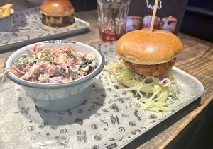 Chick’n burger   at Fat Hippo in Edinburgh