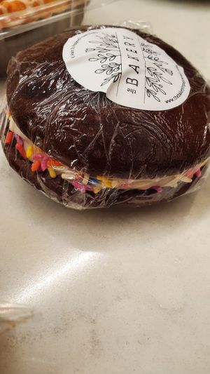 woopie pie with sprinkles at The Bakery  in Pepperell