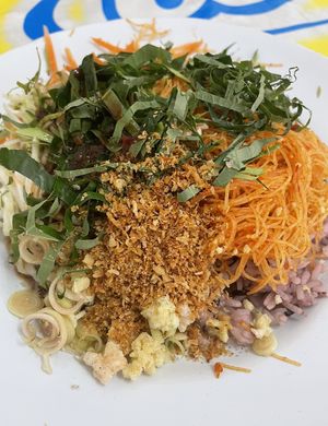 On Sundays they make different dishes that Jay Cafes/Restaurants dont usually make, like this Khao Yam! First and only time i’ve had a Vegan Khao Yam in Thailand, delicious  at Ching Sin Vegan Restaurant in Hat Yai