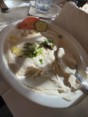 Medium size side of hummus  at Aladdin's Eatery in Powell