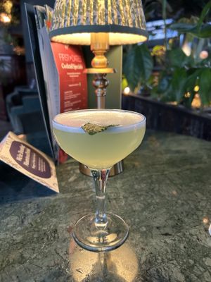 Lilypad martini  at The Botanist in Edinburgh