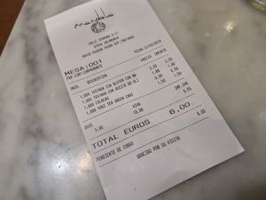 Ticket desayuno at Cafe Mandala in Salamanca