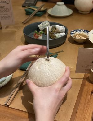 Coconut water   at Du Du Xanh in Ho Chi Minh City