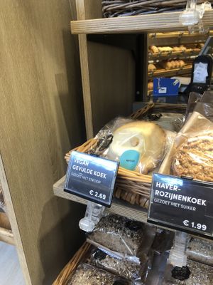 They have this exact thing at Ekoplaza.  at Gimsel - De Groene Passage in Rotterdam