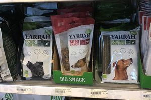 Left and right are both vegan dog treats.  at Gimsel - De Groene Passage in Rotterdam