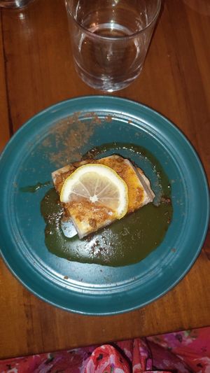 Cheesecake citron combava at L'Endémique in Saint Pierre