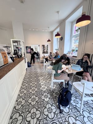 Laptop tables   at Kaffe Bageri Stockholm in Wroclaw