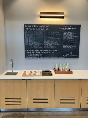 Complimentary drink station at sweetgreen - Grand Ave in St Paul