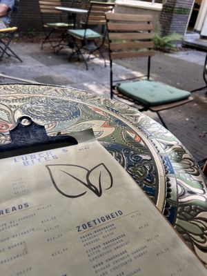 The garden   at Stadslokaal in Leiden