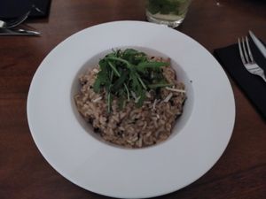 Mushroom risotto at Stadslokaal in Leiden