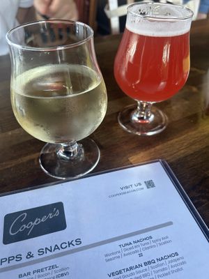Wine and beer  at Cooper's in Beacon