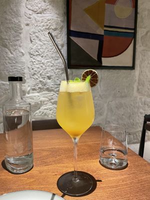 Passion fruit mocktaill  at roots in Porto