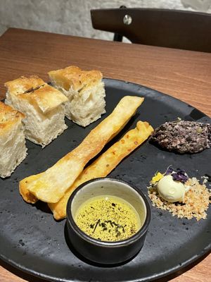 Focaccia starter  at roots in Porto