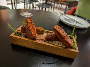 Corn ribs at roots in Porto