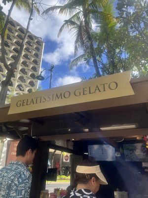   at Gelatissimo Waikiki in Honolulu