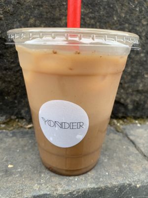 Chai latte with coconut milk  at Yonder   in Keswick