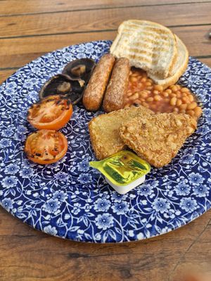 Vegan cooked breakfast at The Mount Stuart - JD Wetherspoon in Cardiff
