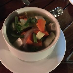 vegetable soup at Zen Bistro in Daytona Beach