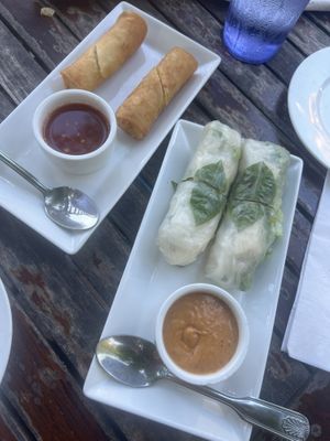 Thai rolls and fresh rolls   at Zen Bistro in Daytona Beach