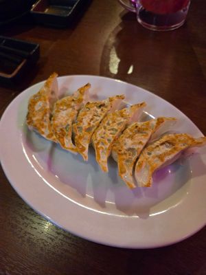 Vegan gyoza at The original Shinshu gyoza Tsukumo Yokocho - 元祖信州餃子 ツクモ横丁 in Nagano