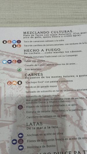 Carta  at El Palaciu Pintu in Cangas De Onis