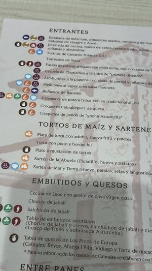 Carta  at El Palaciu Pintu in Cangas De Onis