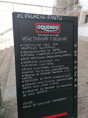 Todo vegano menos los tortellinis at El Palaciu Pintu in Cangas De Onis