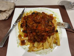 Hamburguesa de Portobello at El Palaciu Pintu in Cangas De Onis