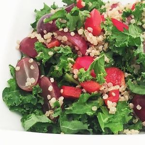 Quinoa Kale Salad at Little Green Forks in Duarte