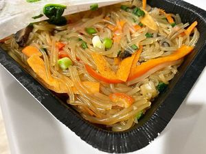 Japchae at Little Green Forks in Duarte