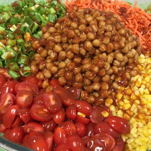 BBQ Chickpea Salad at Little Green Forks in Duarte