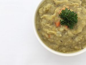 Split Pea Soup at Little Green Forks in Duarte