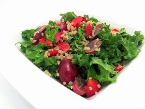 Quinoa Kale Salad at Little Green Forks in Duarte