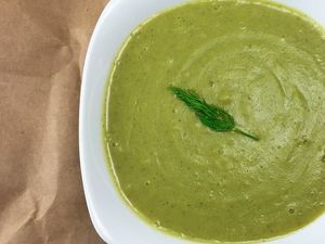 Broccoli Soup at Little Green Forks in Duarte